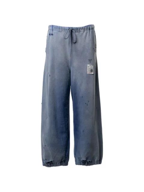 sun-faded-like sweat pants by MAISON MIHARA YASUHIRO