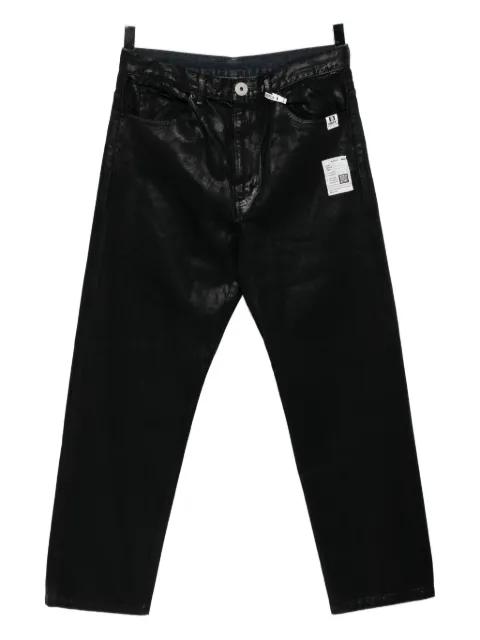 two-tone coated jeans by MAISON MIHARA YASUHIRO