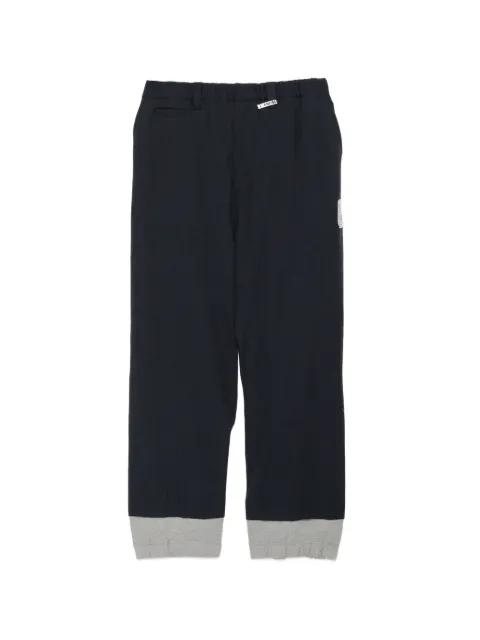 wool layered pants by MAISON MIHARA YASUHIRO