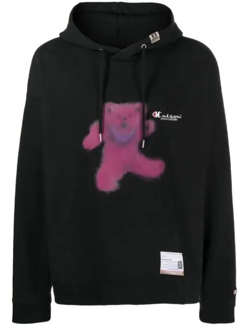 x Champion graphic-print hoodie by MAISON MIHARA YASUHIRO