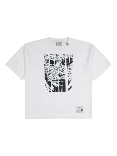 x Masses face-print T-shirt by MAISON MIHARA YASUHIRO