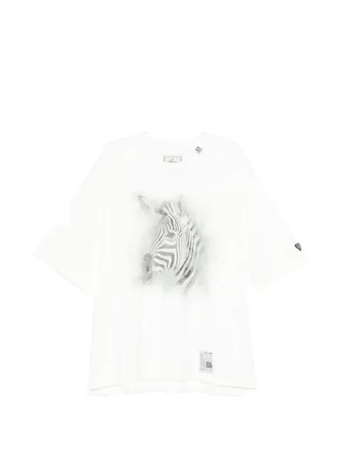 zebra-print T-shirt by MAISON MIHARA YASUHIRO