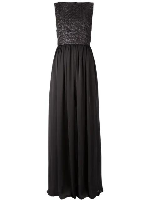 puckering sleeveless gown by MAISON RABIH KAYROUZ