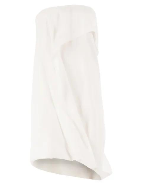 strapless draped dress by MAISON RABIH KAYROUZ