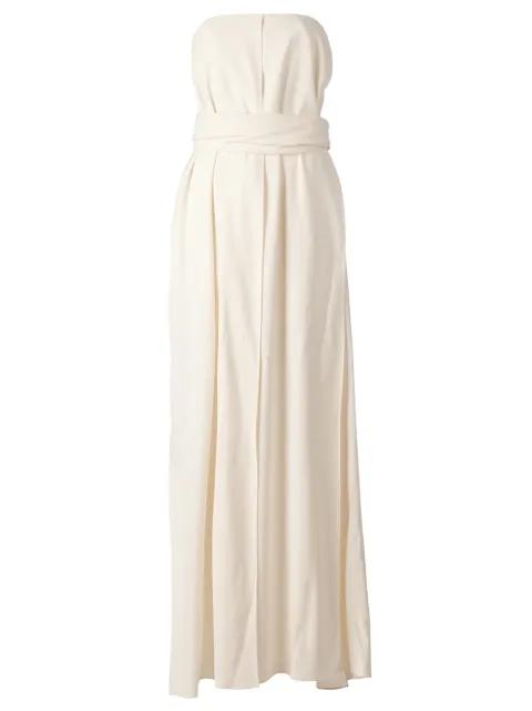 wrap-tie empire line gown by MAISON RABIH KAYROUZ