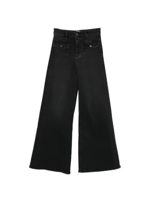 pocket flared jeans by MAISON123
