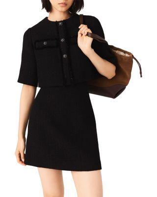 2-in-1 Shinny Tweed Dress by MAJE