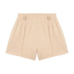 And cotton shorts with darts by MAJE