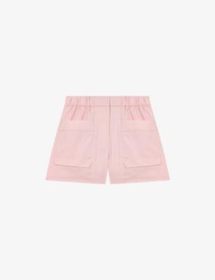 Brand-Embroidered Elasticated-Waist Cotton Shorts by MAJE