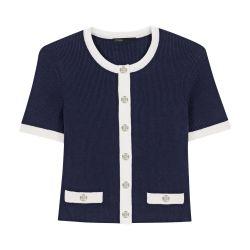 Contrasting cropped cardigan by MAJE