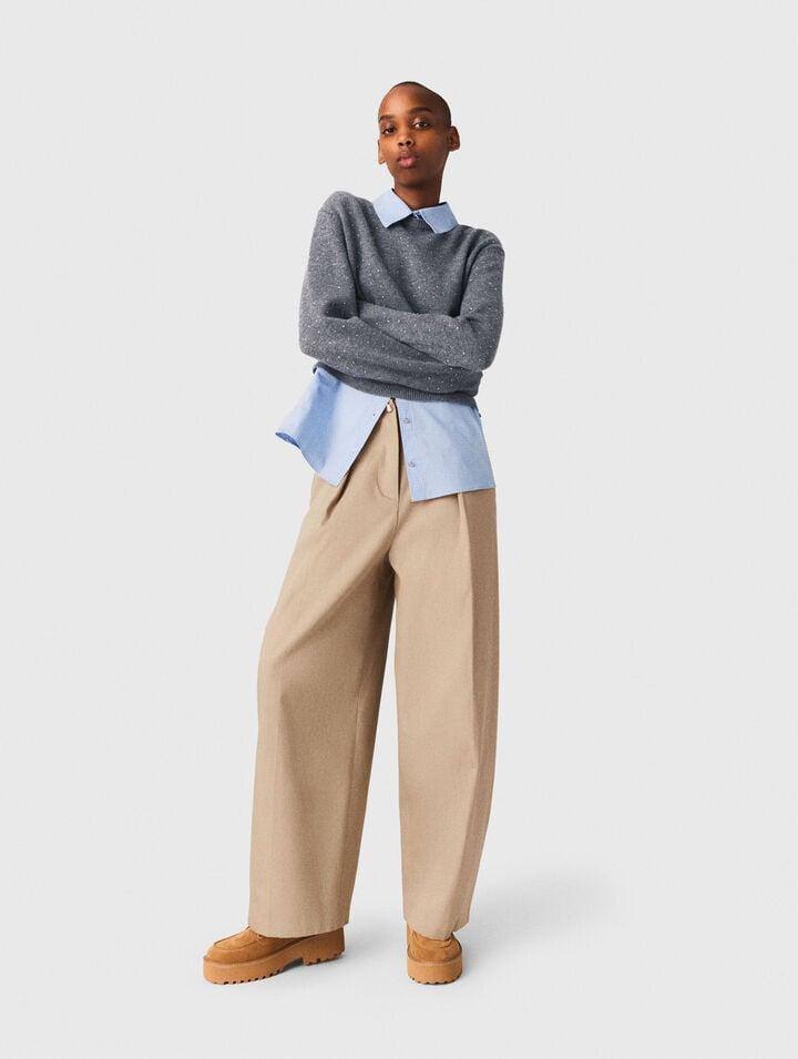 Cotton balloon trousers by MAJE