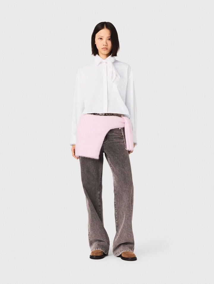Crochet collar shirt by MAJE