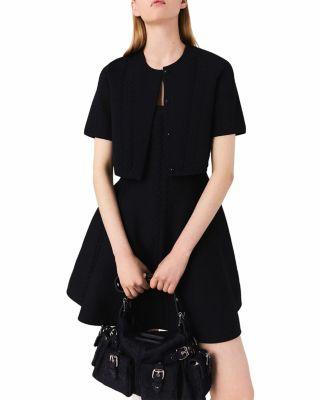 Cropped Cardigan & Skater Dress by MAJE