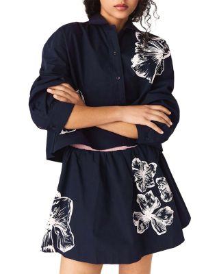 Cropped Floral Shirt by MAJE