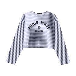 Cropped short-sleeves t-shirt by MAJE