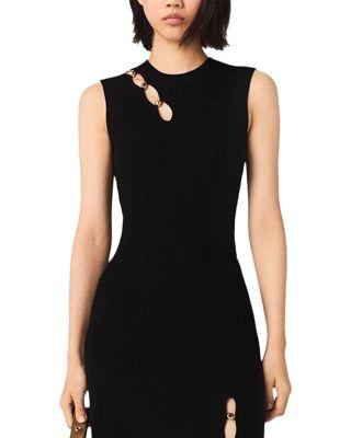 Cutaway Ribbed Dress by MAJE