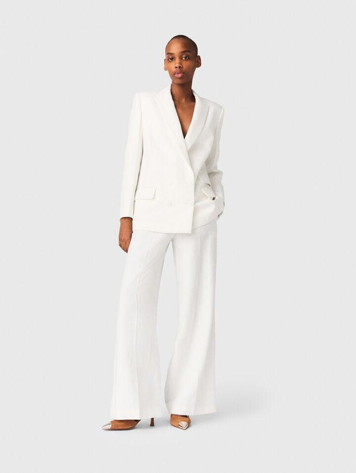 Double-breasted suit jacket by MAJE