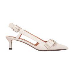 Double buckle slingback pump by MAJE