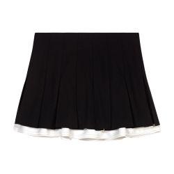 Dual-material pleated skort by MAJE