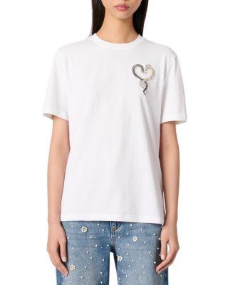Embroidered Tee by MAJE
