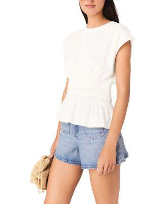Fitted Pleated Tee by MAJE