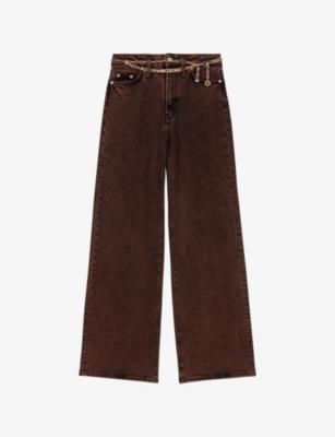 Flared Mid-Rise Stretch-Denim Jeans by MAJE