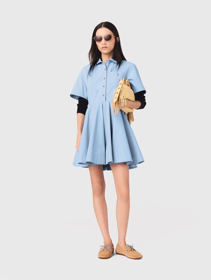 Flared shirt dress by MAJE