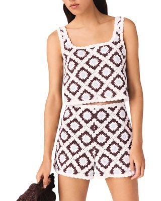 Floral Crocheted Top by MAJE