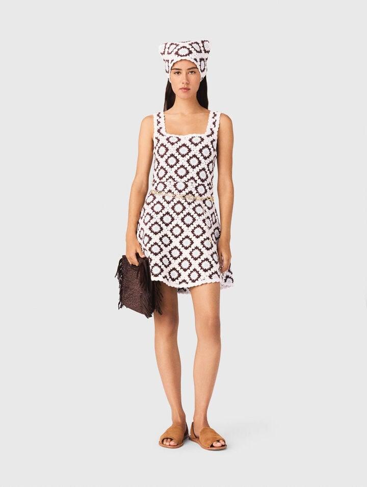 Floral crochet dress by MAJE