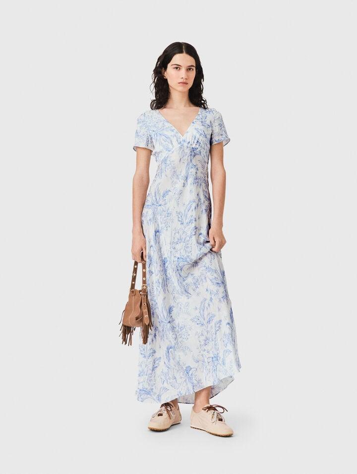 Flowing patterned maxi dress by MAJE