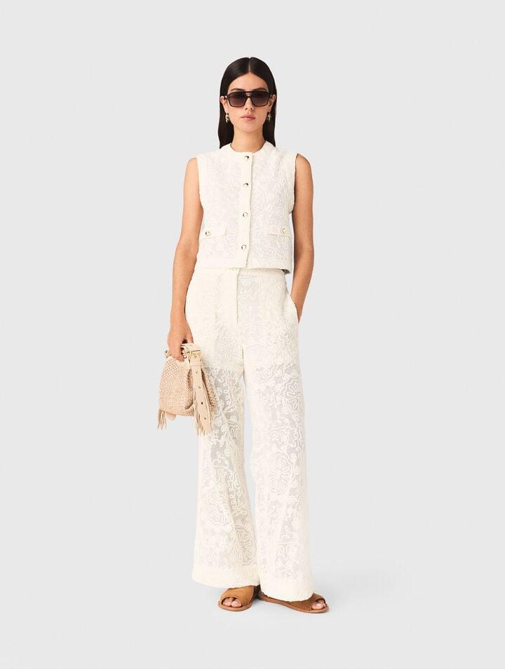 Guipure lace jacket by MAJE