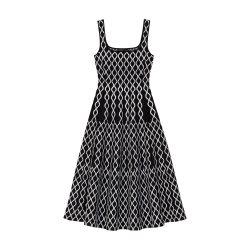 Jacquard knit midi dress by MAJE