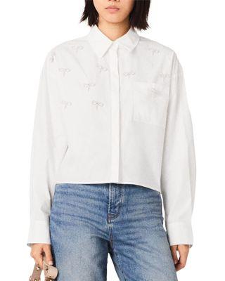 Jewel Detail Shirt by MAJE