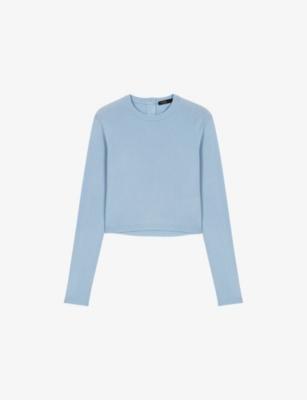 Jewelled-Buttons Knitted Wool Jumper by MAJE