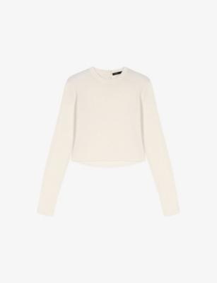 Jewelled-Buttons Knitted Wool Jumper by MAJE