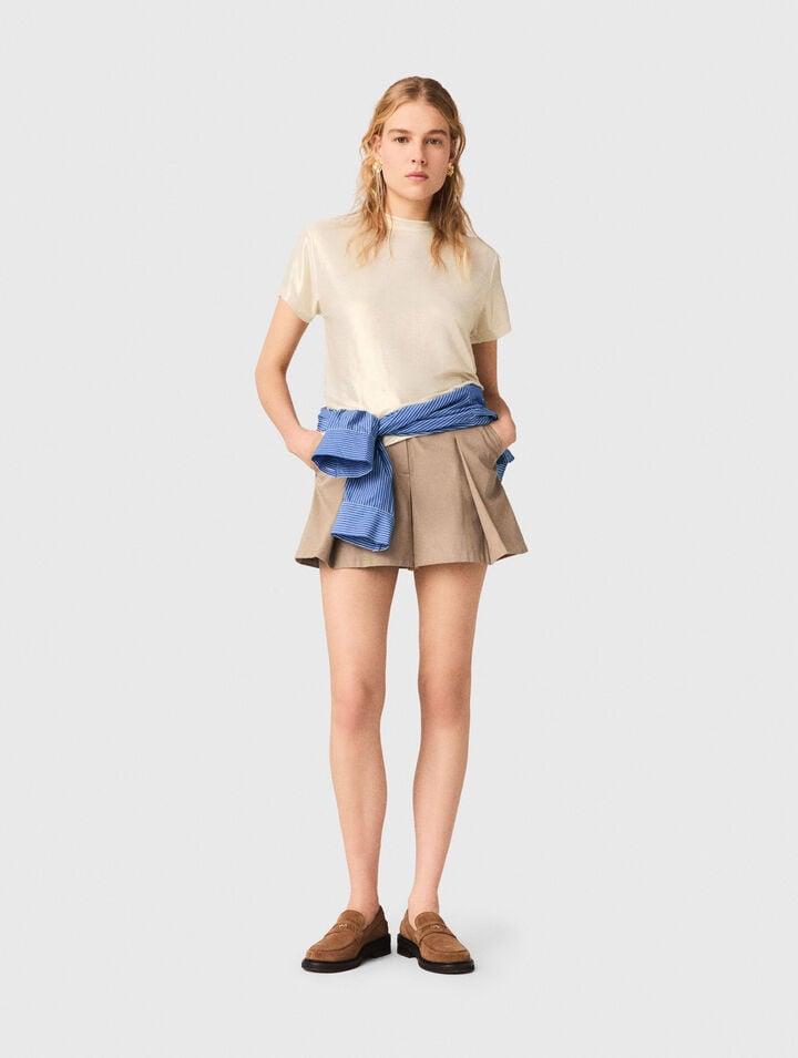 Lamé T-shirt by MAJE