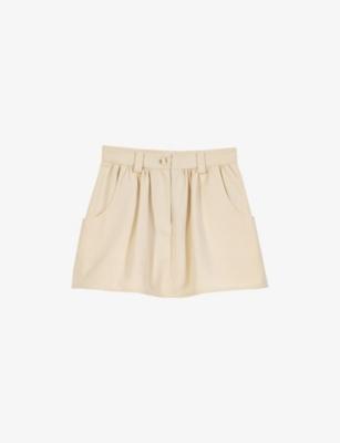 Layered Side-Pocket Cotton Skort by MAJE