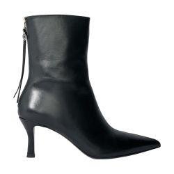 Leather ankle boots by MAJE