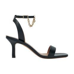 Leather sandals with heels by MAJE