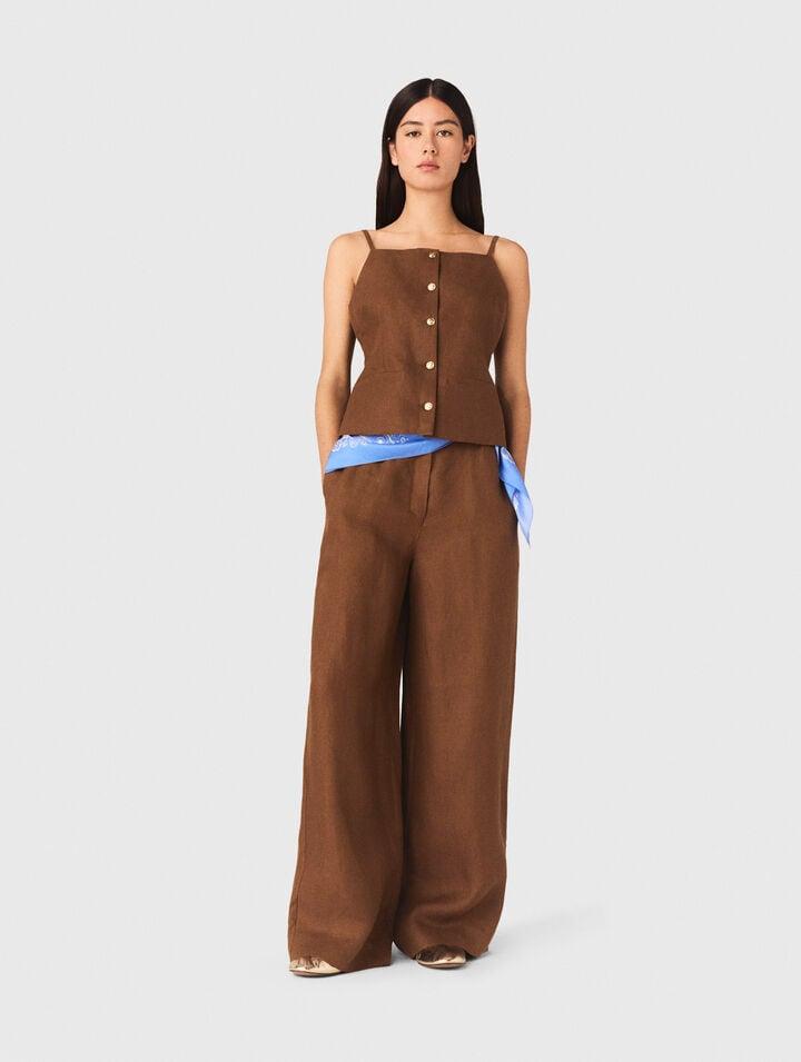 Linen blend top by MAJE