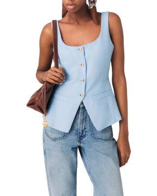 Londibly Sleeveless Tailored Jacket by MAJE