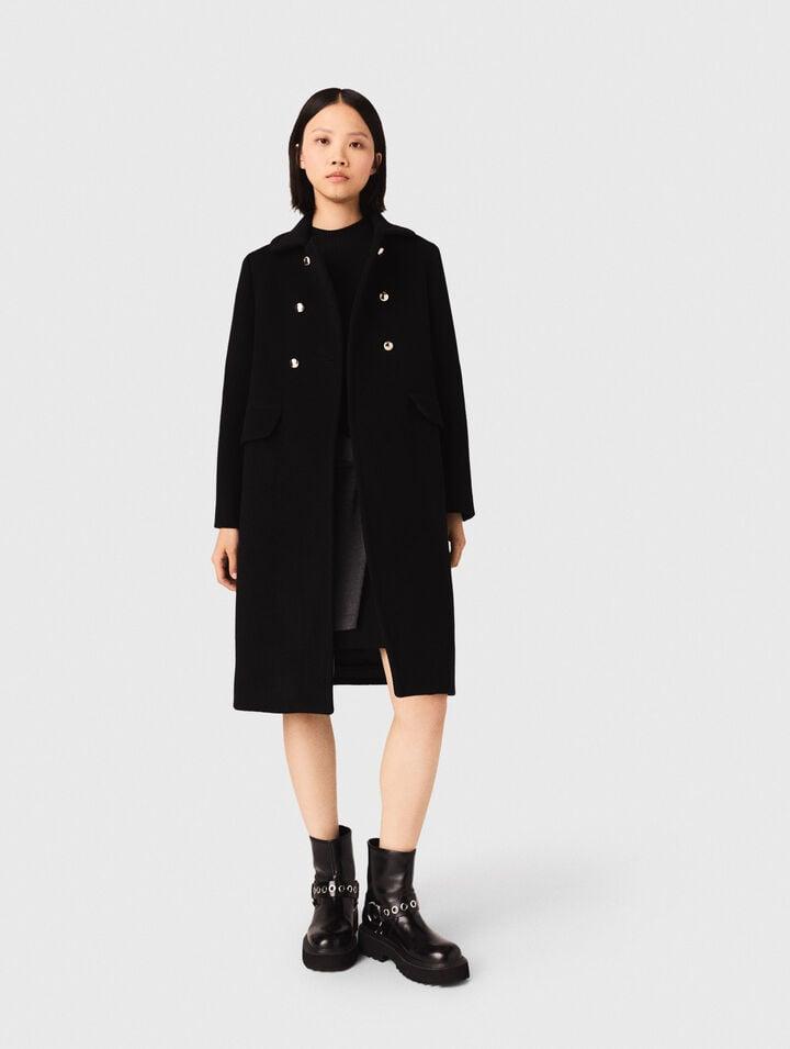 Long wool blend coat by MAJE
