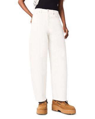 Loose Fit Balloon Jeans in White by MAJE