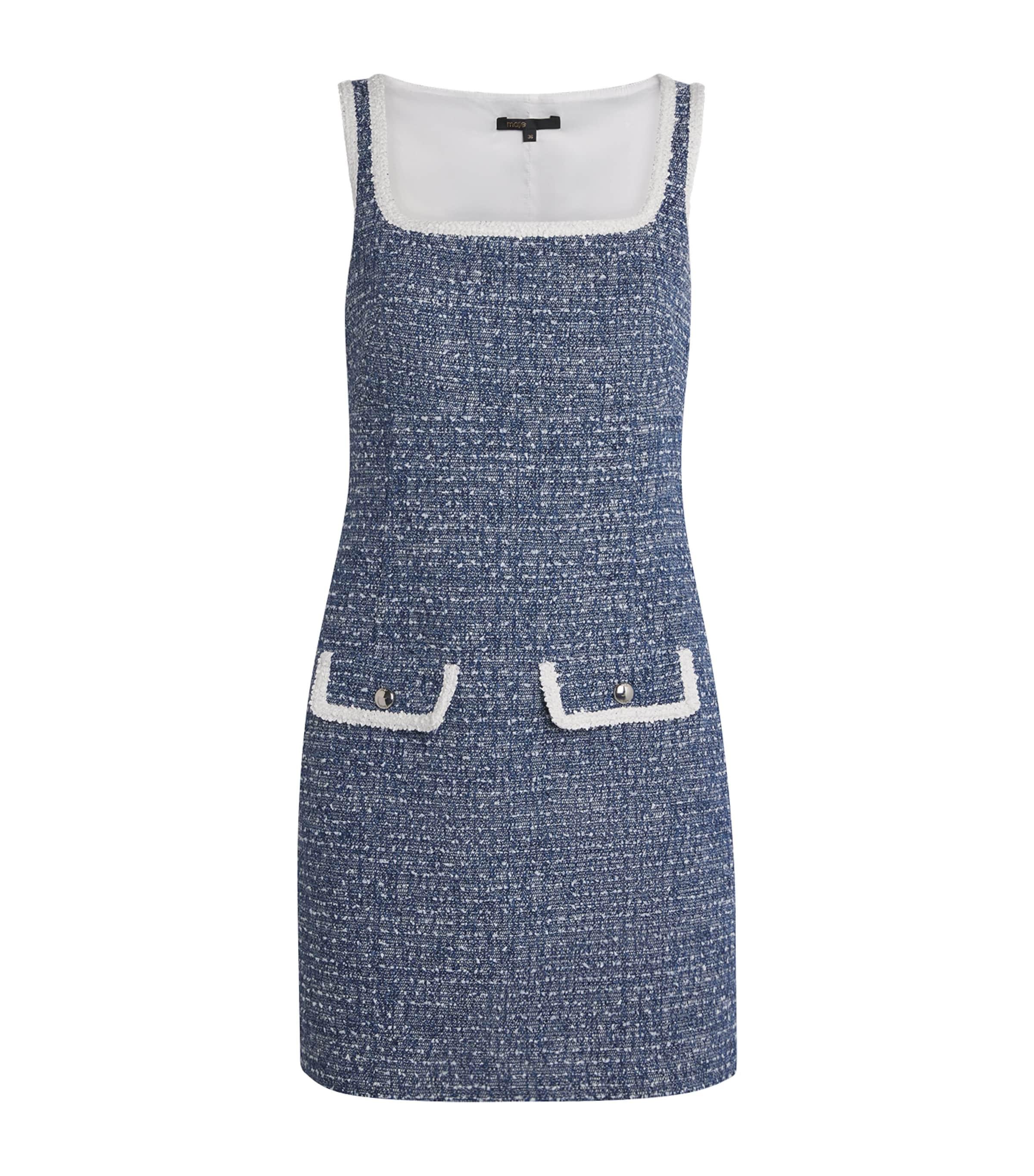 Maje Cotton-Blend Tweed Mini Dress by MAJE