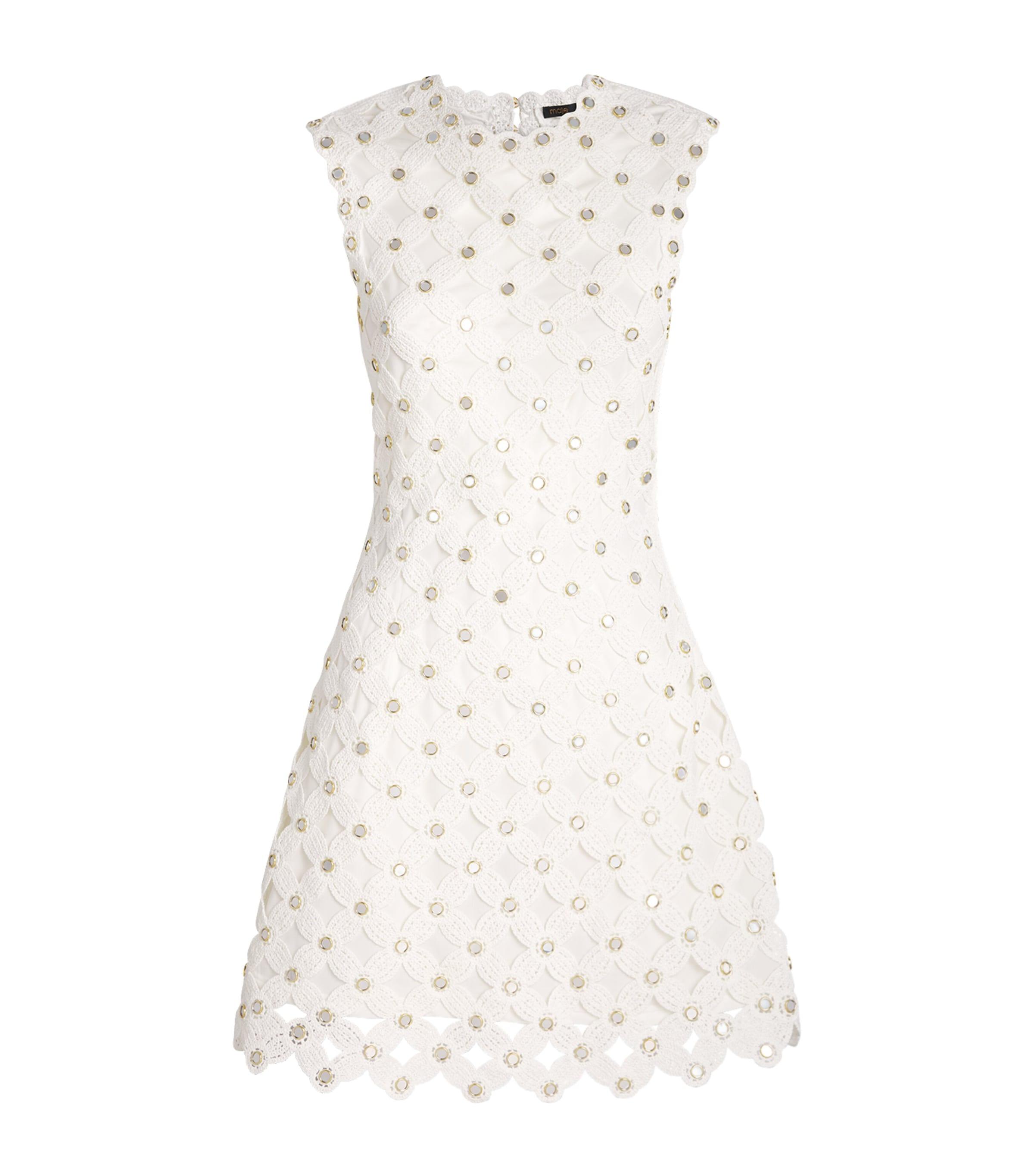 Maje Crochet Mini Dress by MAJE