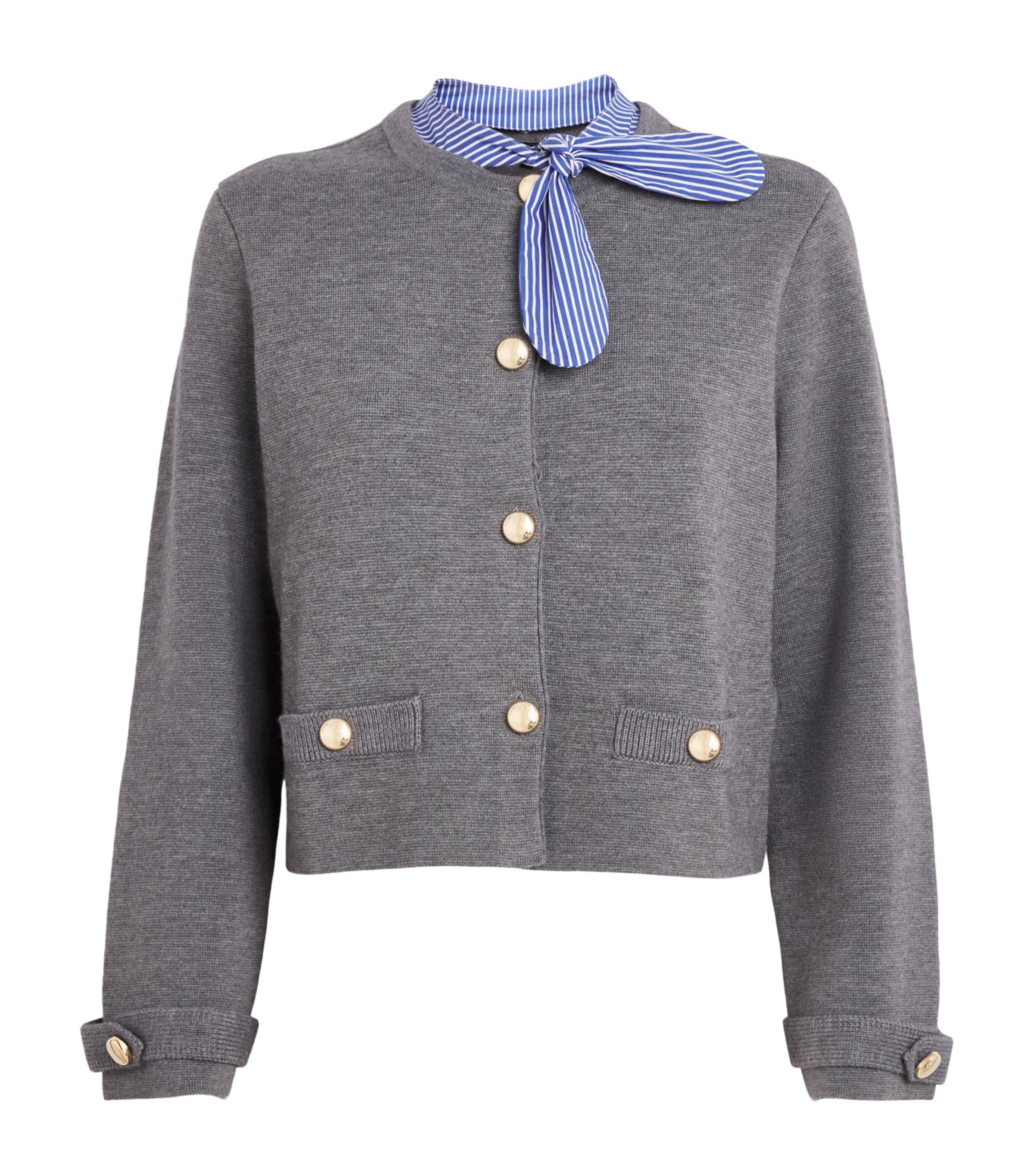Maje Detachable Collar Cardigan by MAJE