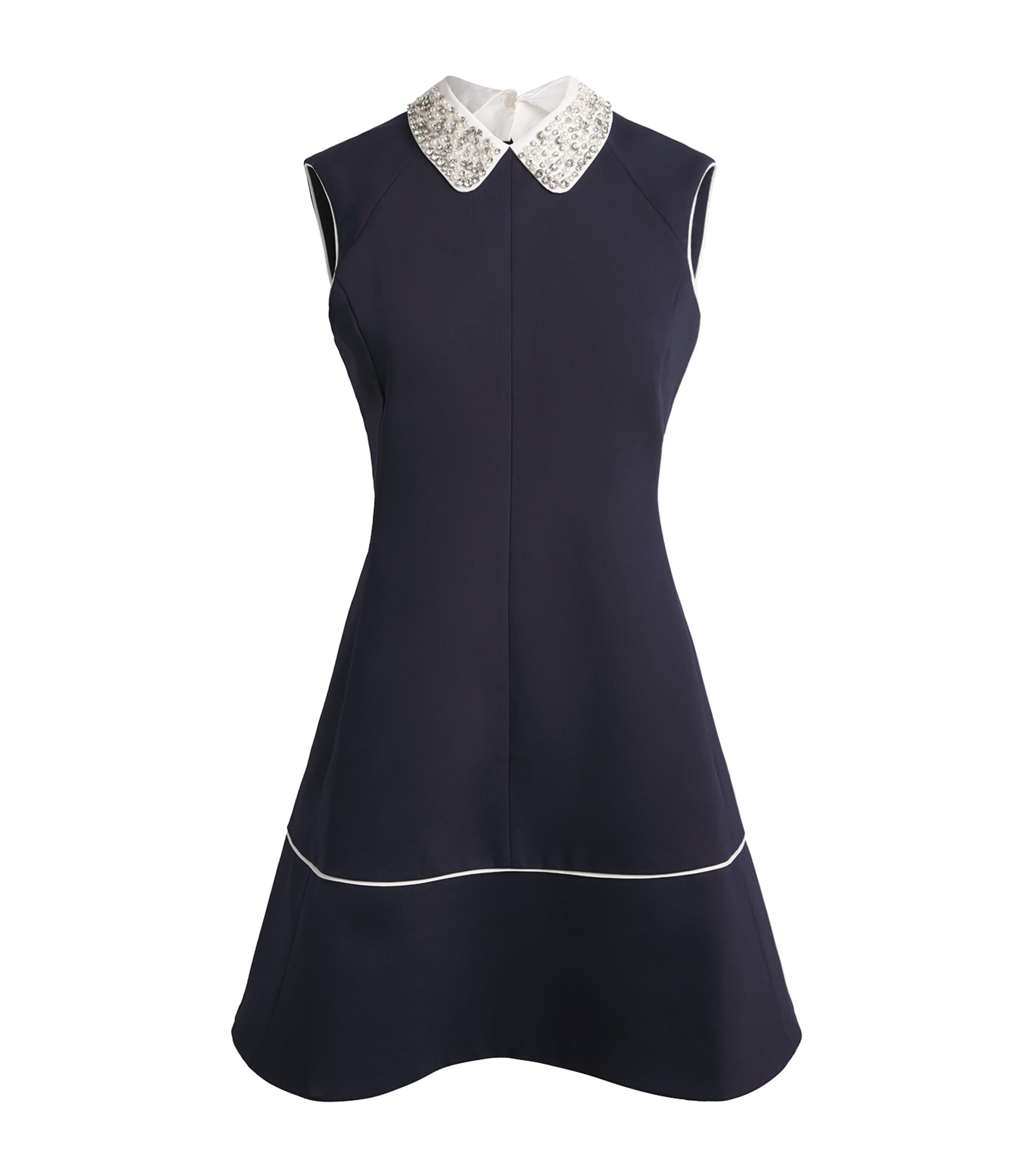 Maje Embellished Collar Mini Dress by MAJE