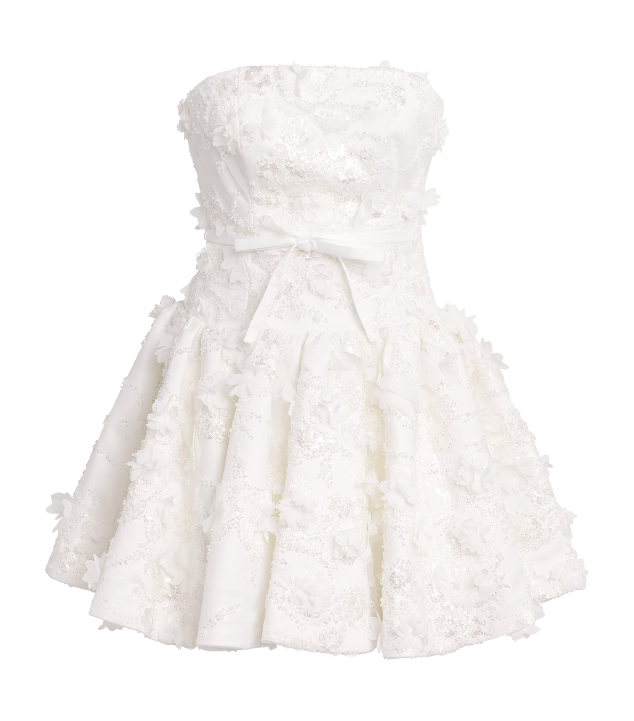 Maje Embellished Floral Mini Dress by MAJE