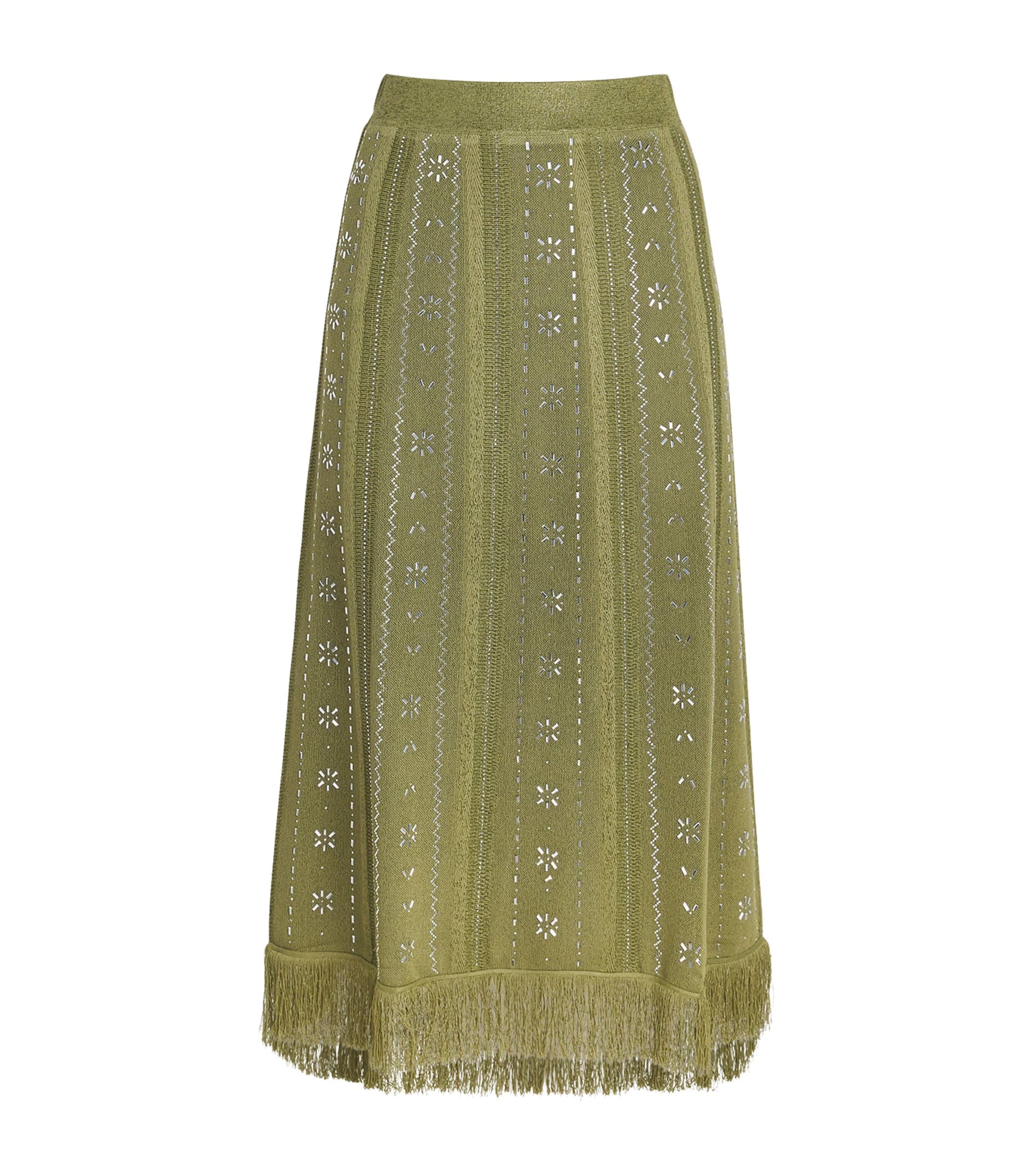 Maje Embellished Midi Skirt by MAJE