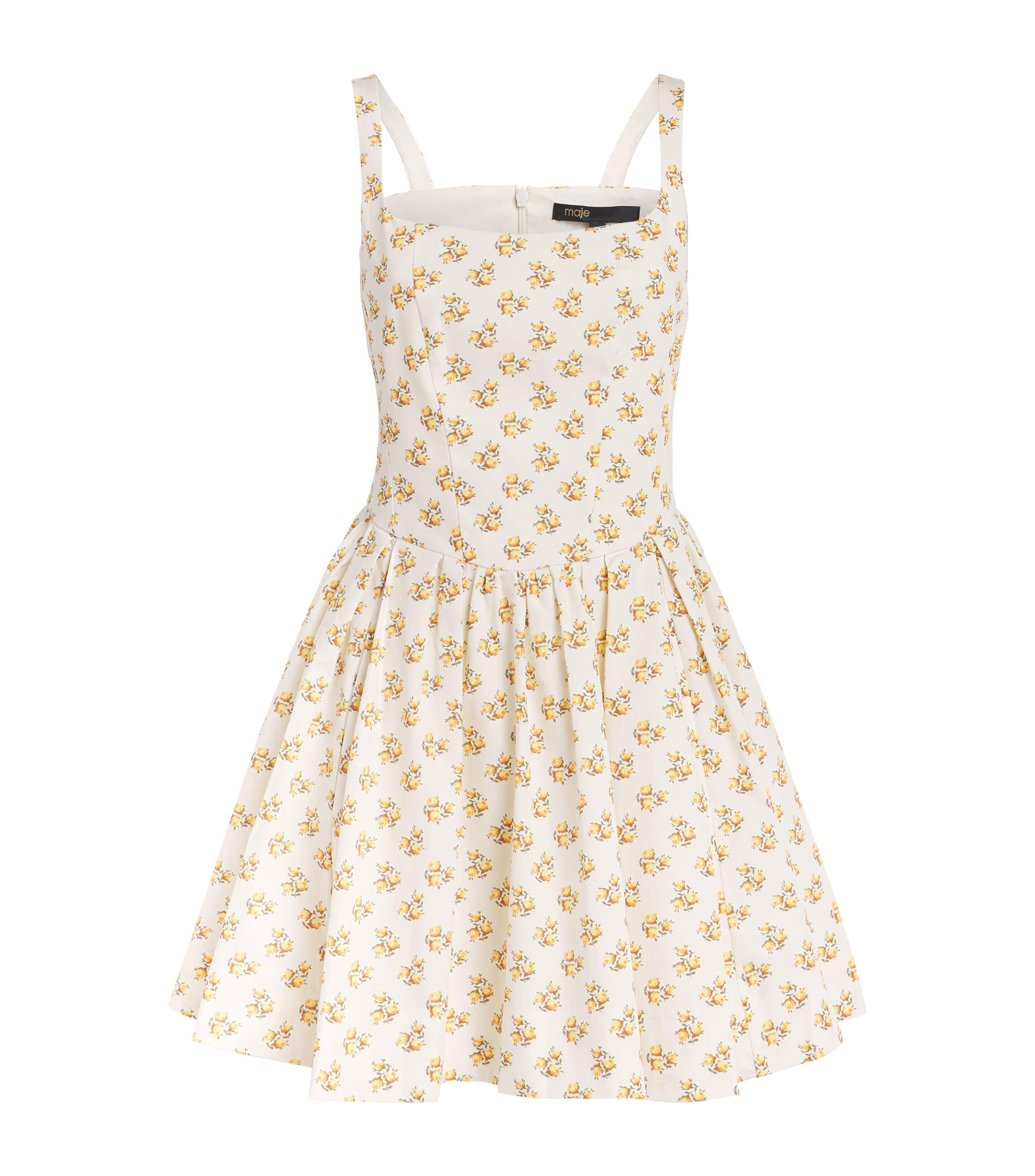 Maje Floral Print Mini Dress by MAJE